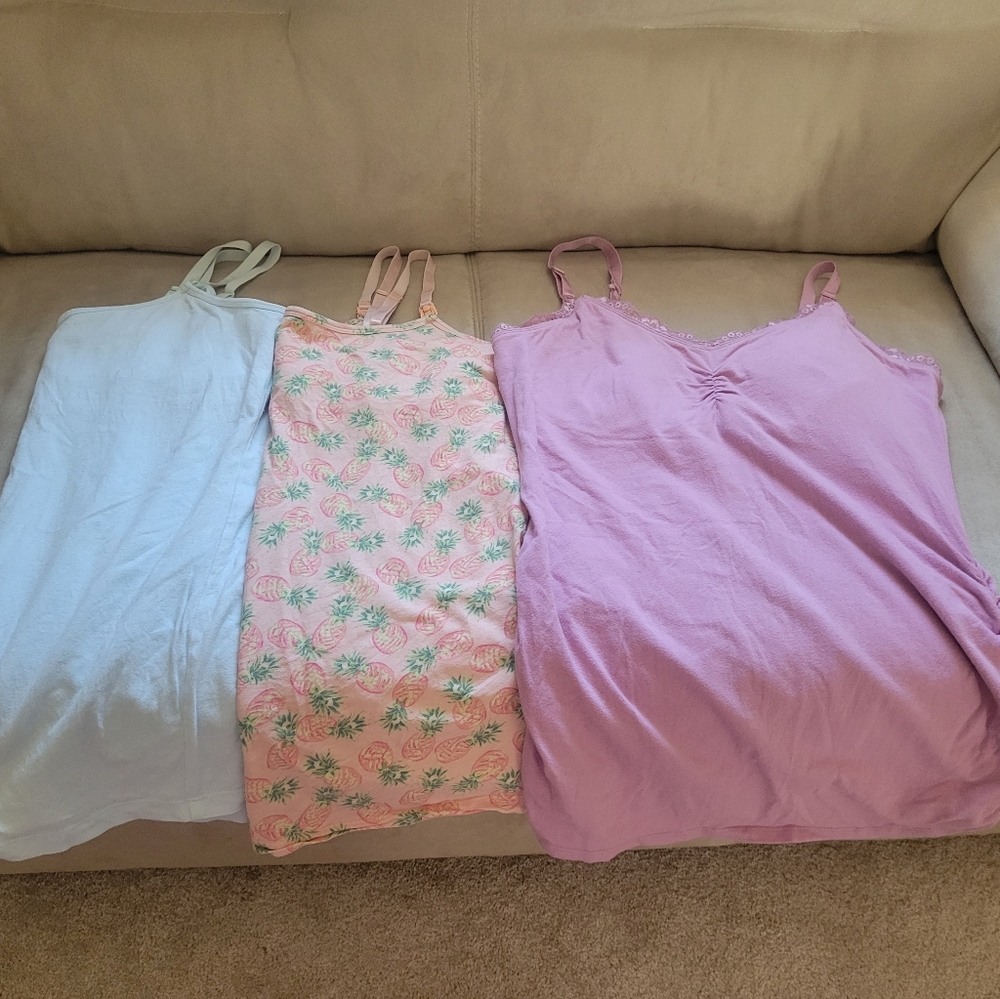 Lot of 3 nursing tank tops